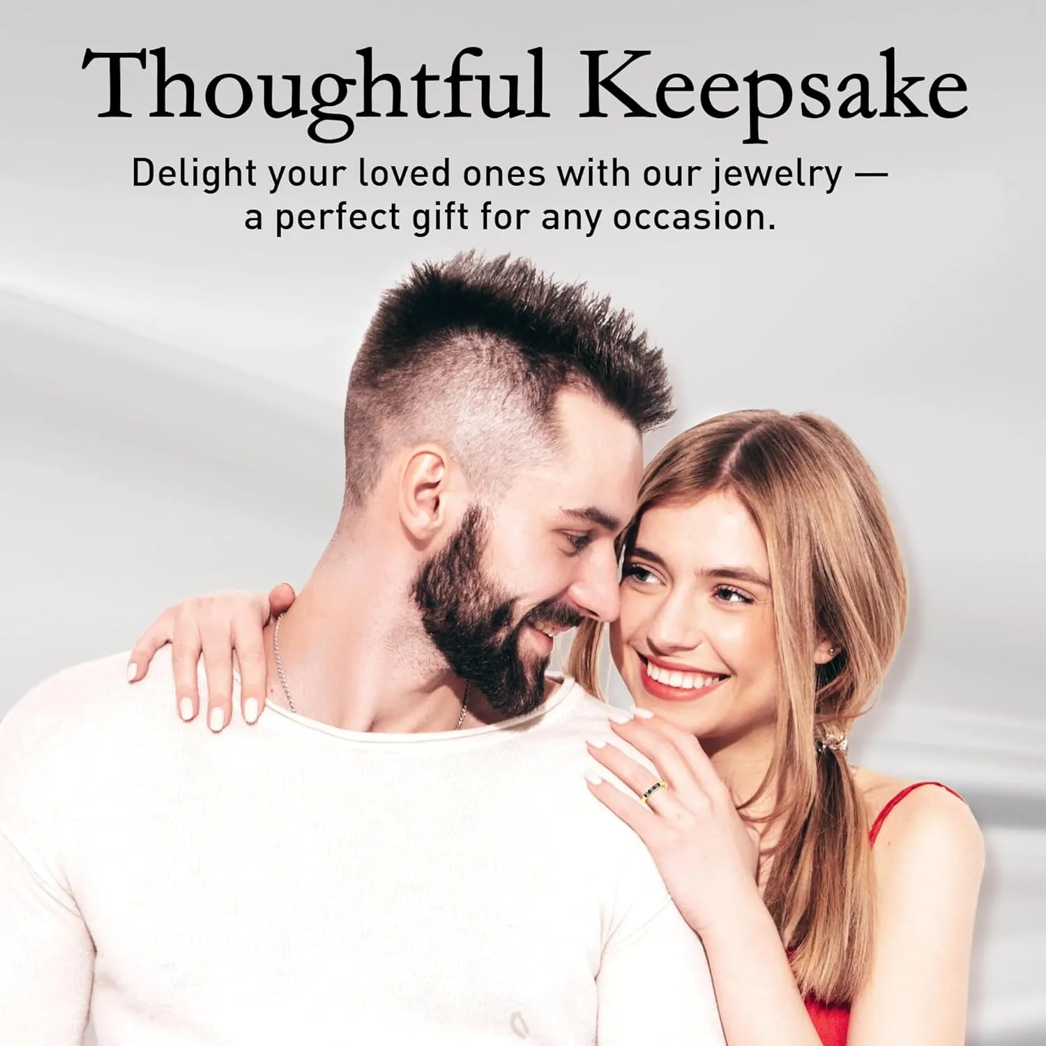 10k Yellow Gold Ring with Diamond Natural Sparkling 1.5mm Gemstone 0.08 carat Band White 1.6mm Diamonds 0.057 carat Prong Setting with Round Shaped in Gift for Women