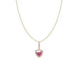18 Karat Yellow Gold Naipe Emerald Charm Pendant