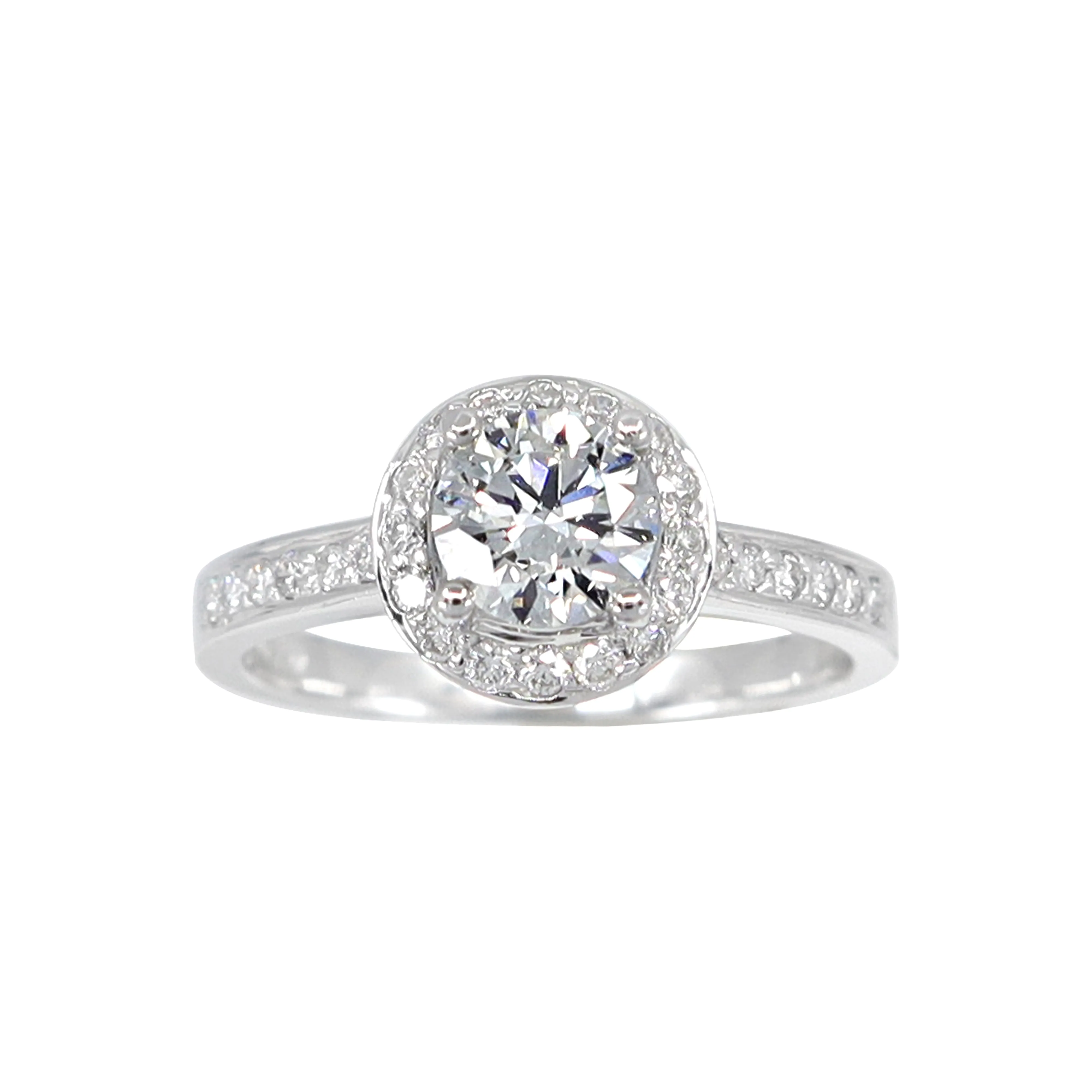 18K White Gold Tdw. 0.98ct Diamond Ring - 20566456