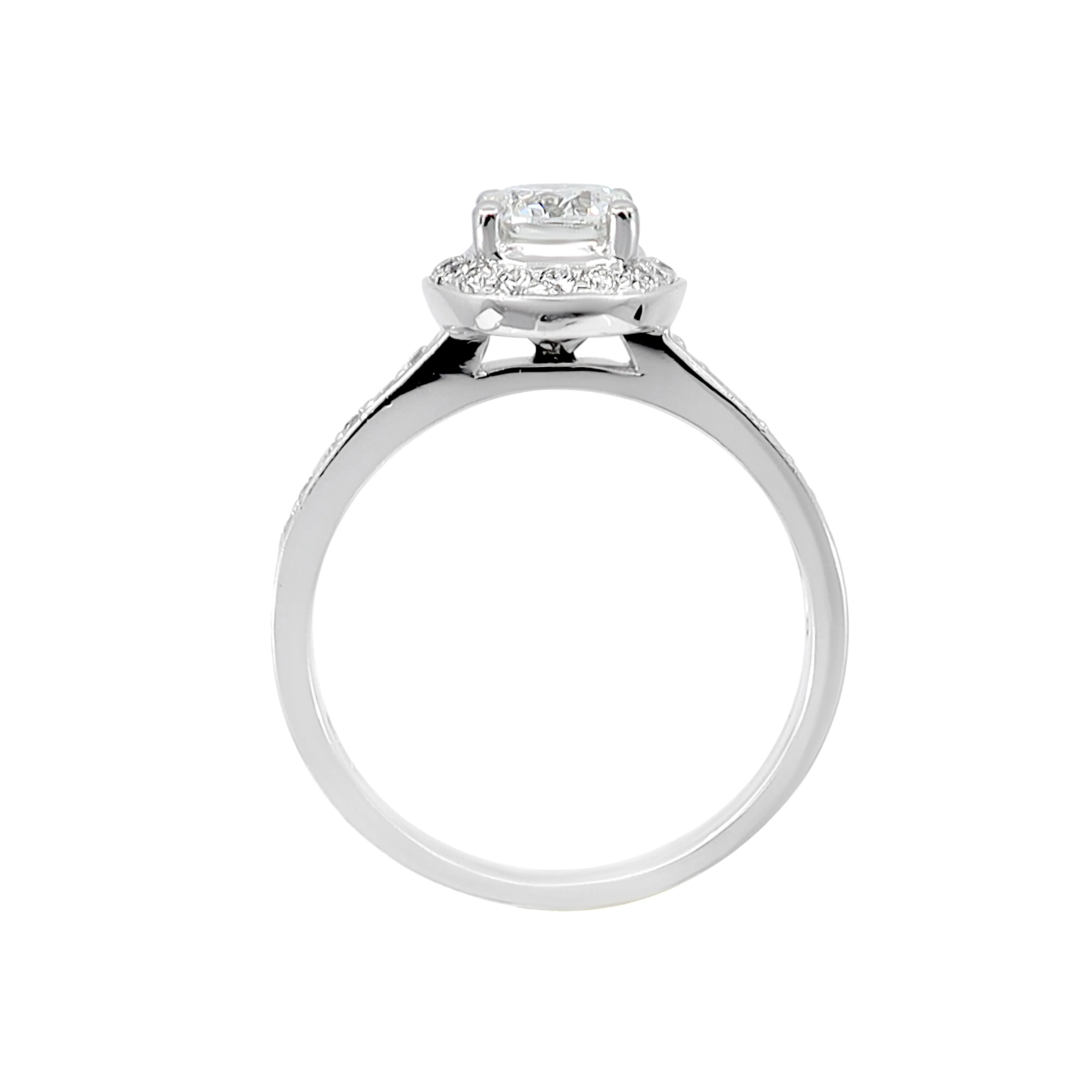 18K White Gold Tdw. 0.98ct Diamond Ring - 20566456