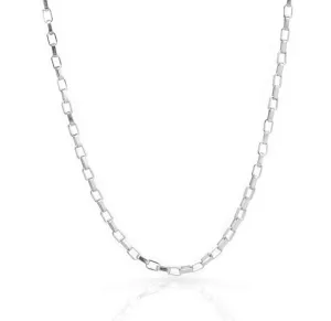 BLAKE SILVER BOX CHAIN NECKLACE