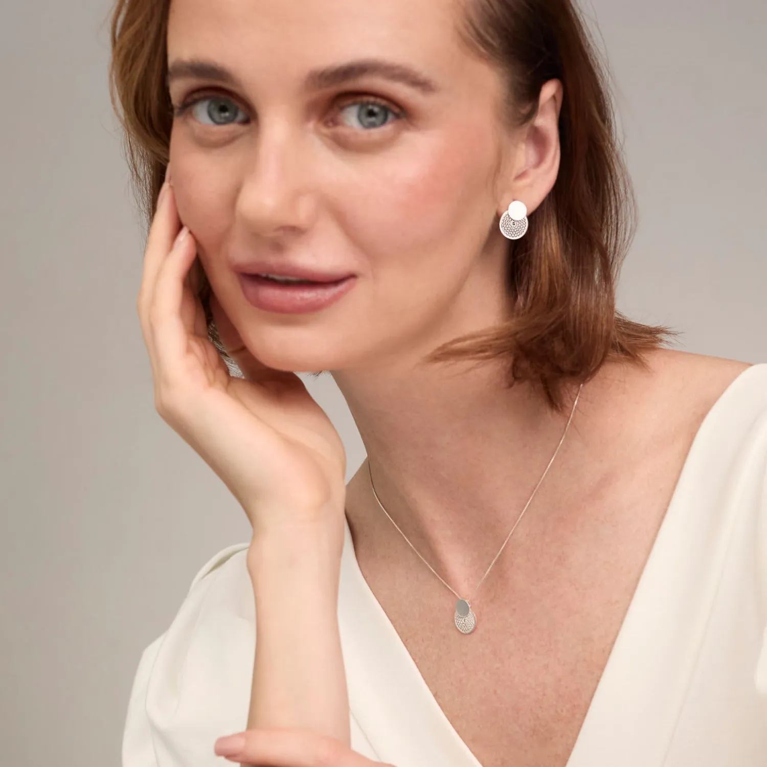 BLANCH GOLD STUD EARRINGS FILIGREE