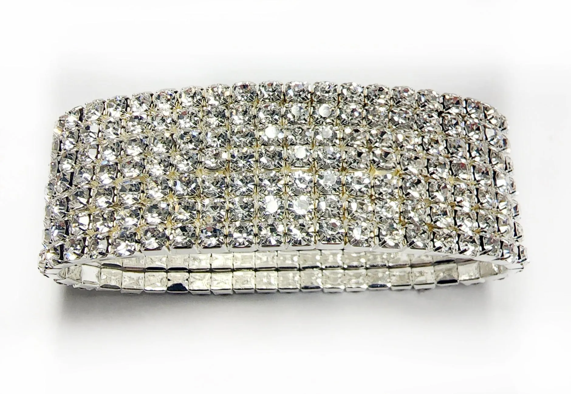 Crystal Avenue Rhinestone Cuff Bracelet