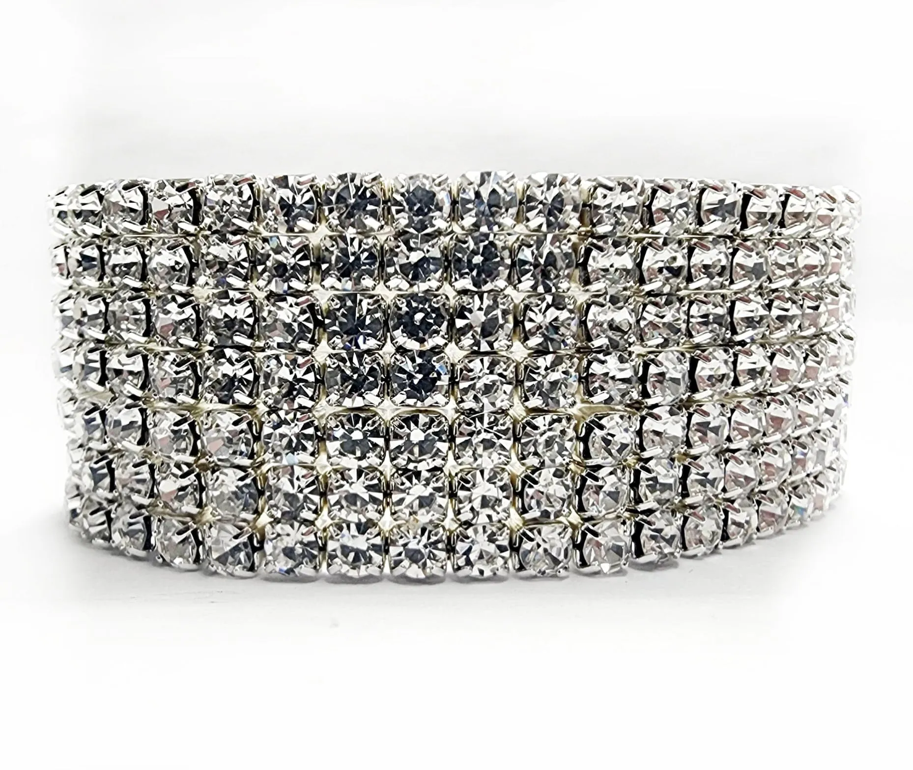 Crystal Avenue Rhinestone Cuff Bracelet