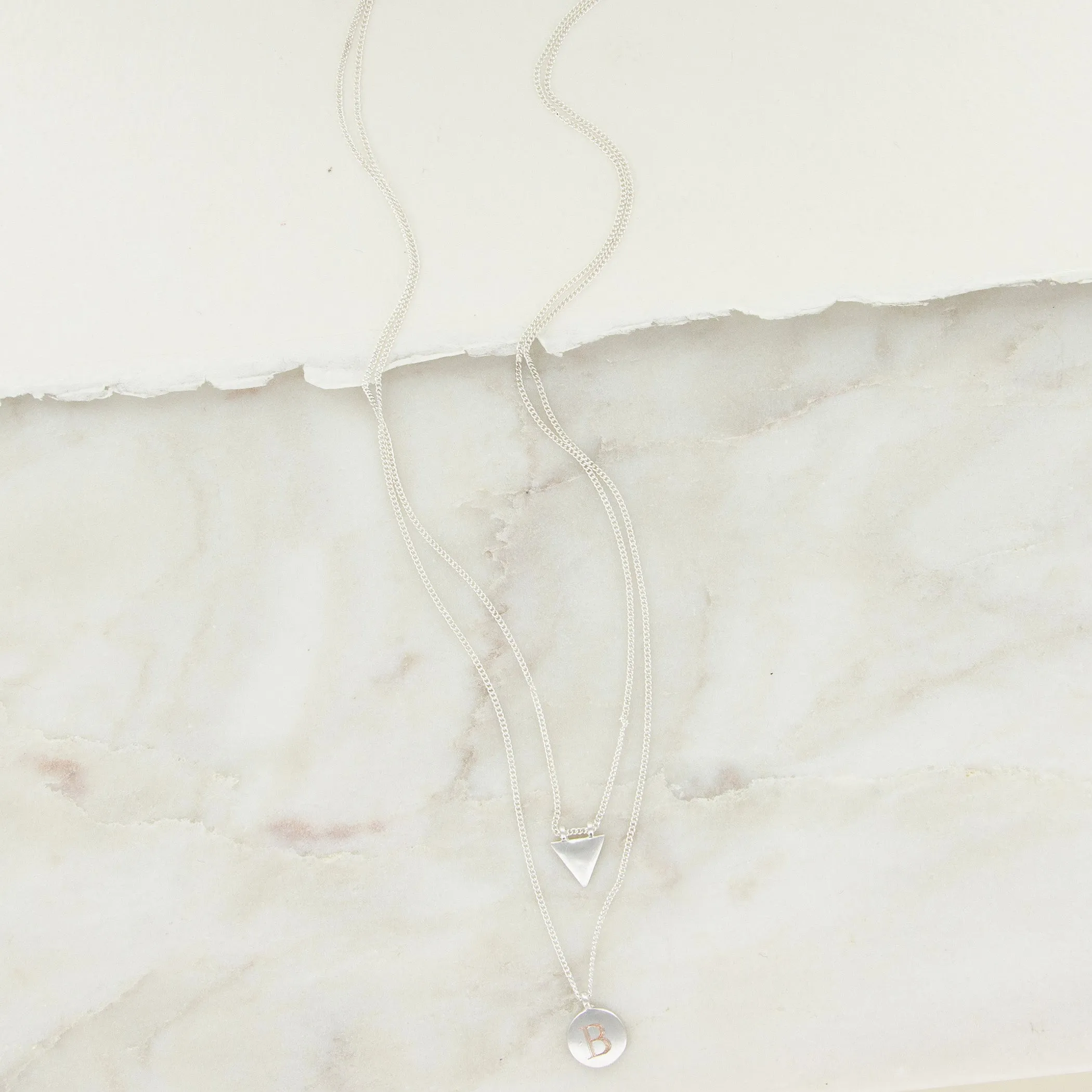 Ex's and O's Necklace - Silvertone