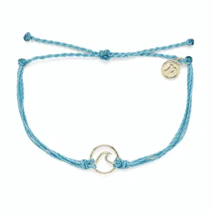 Gold Wave Charm Bracelet