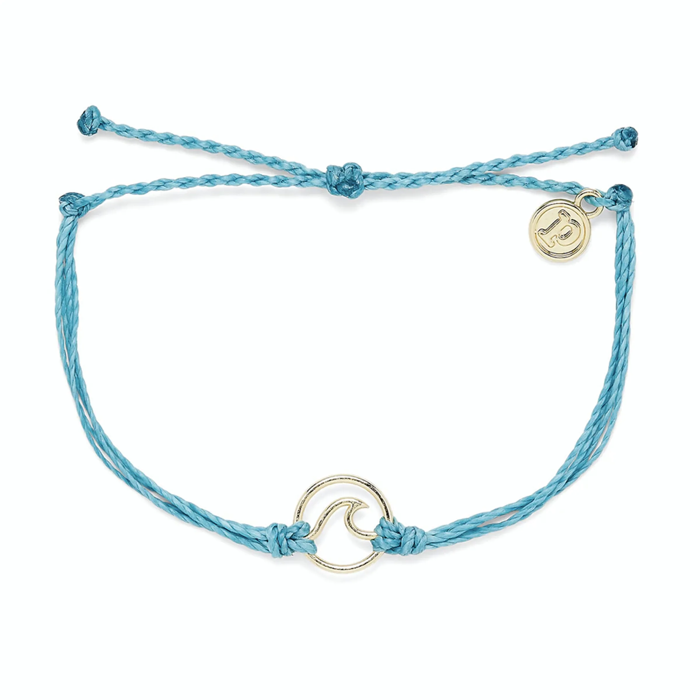 Gold Wave Charm Bracelet