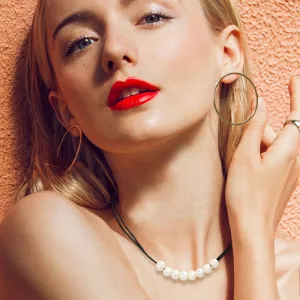 iLLASPARKZ Freshwater Pearl Double Faux Leather Cord Necklace