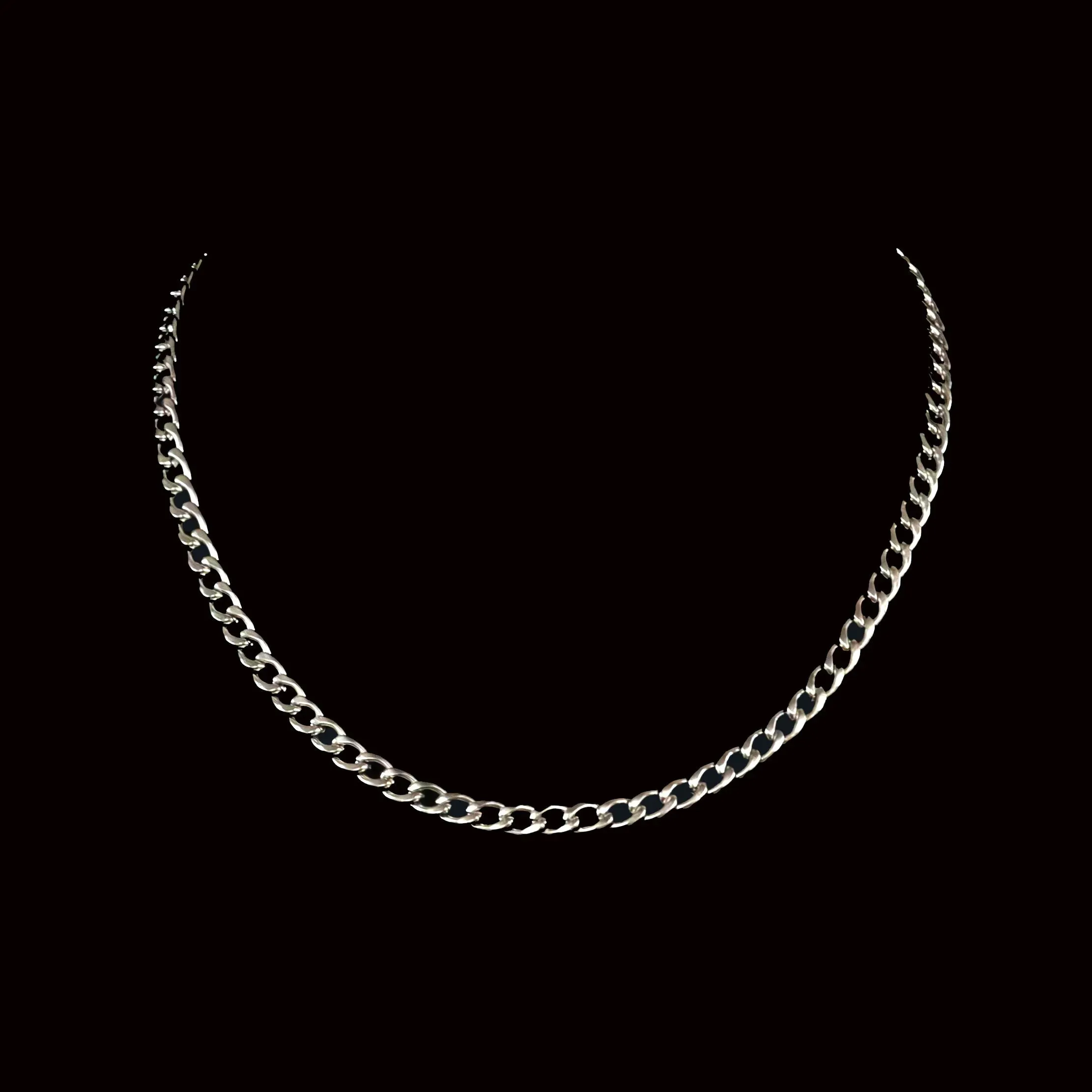 Jorge Silver-tone Curb Chain Necklace