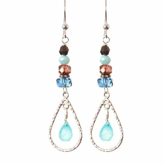 Julie Cage Gem Drop Earrings
