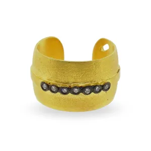 Kurtulan Gold and Diamond Streak Ring