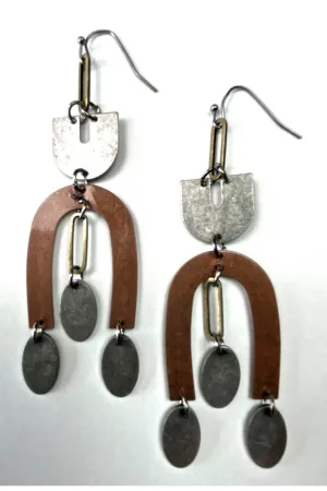 Lost And Found Arch Machine Collage Earring