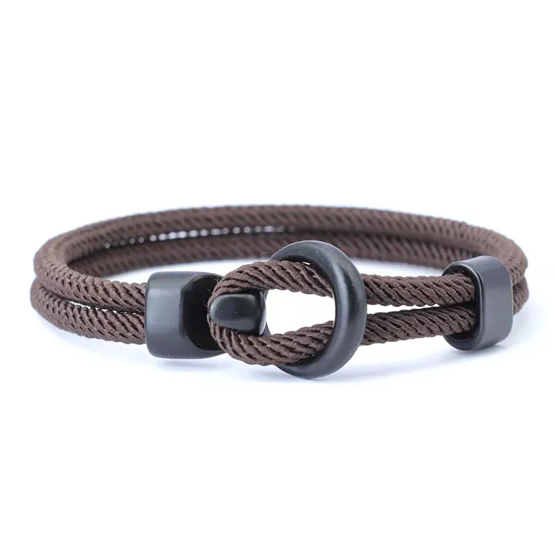 Men's Fashion Double Layer Rope Bracelet