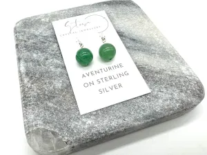Minimalist Beaded Gemstone Earrings