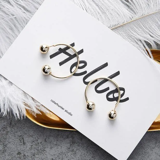Minimalist Knot Hoop Earrings