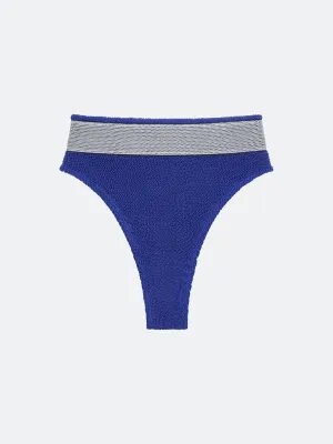 OVERLAY BIKINI BOTTOM - SAPPHIRE