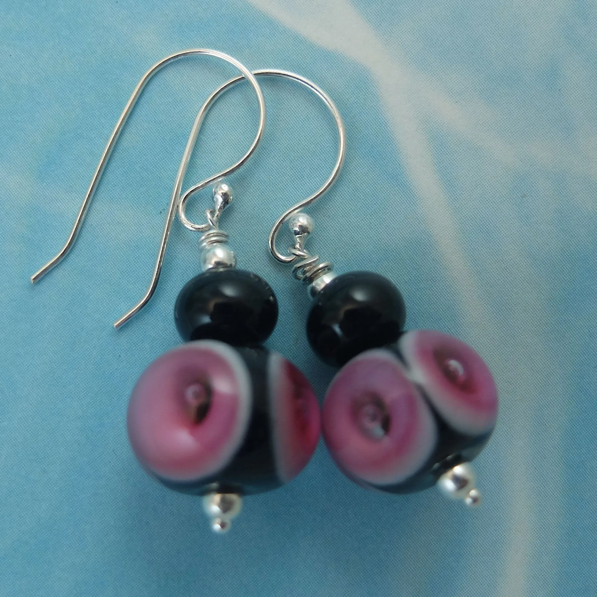 ruby bubble earrings