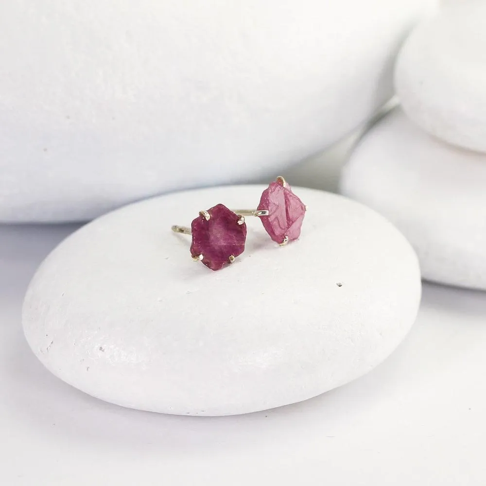 Ruby Slice Stud Earrings