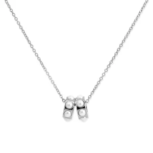 Silver Cora Necklace