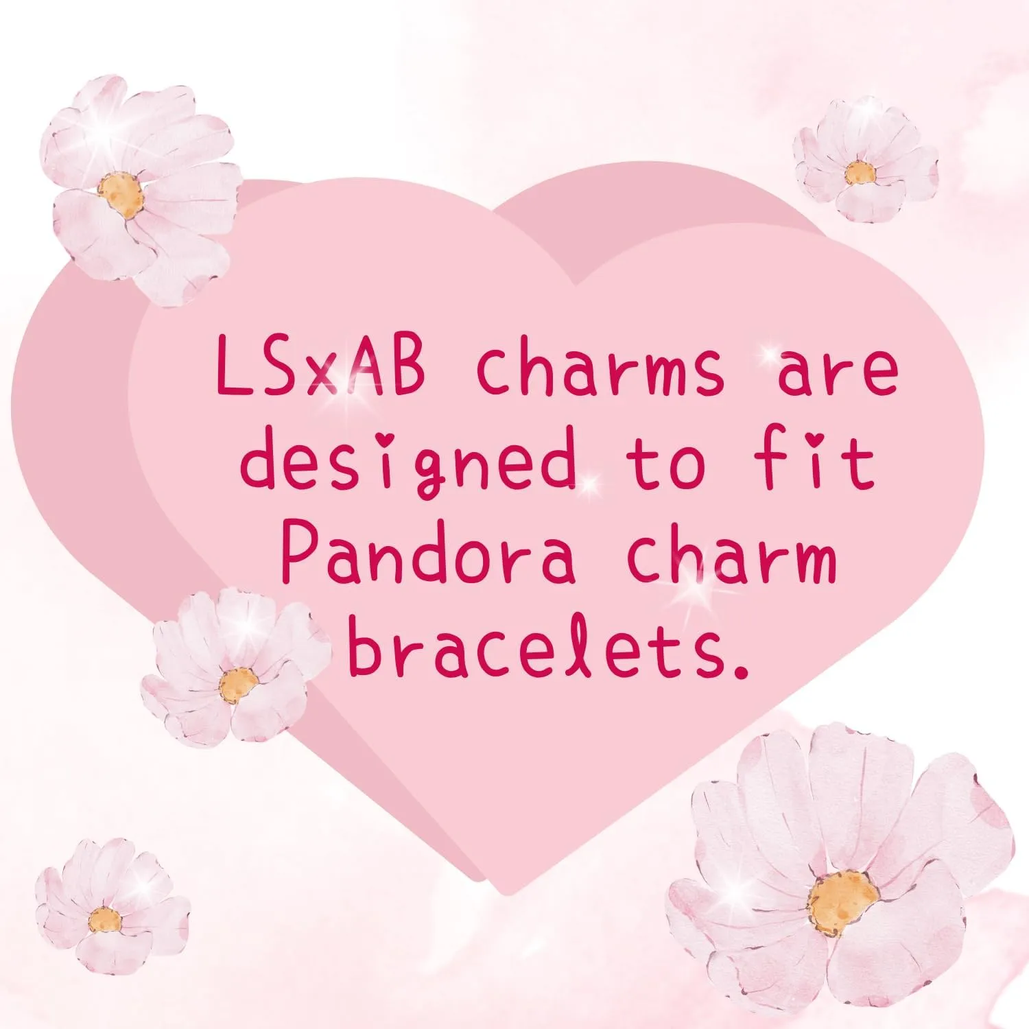 Sparkling Number Charm Compatible with Pandora Charms Bracelets for Women (0-9)