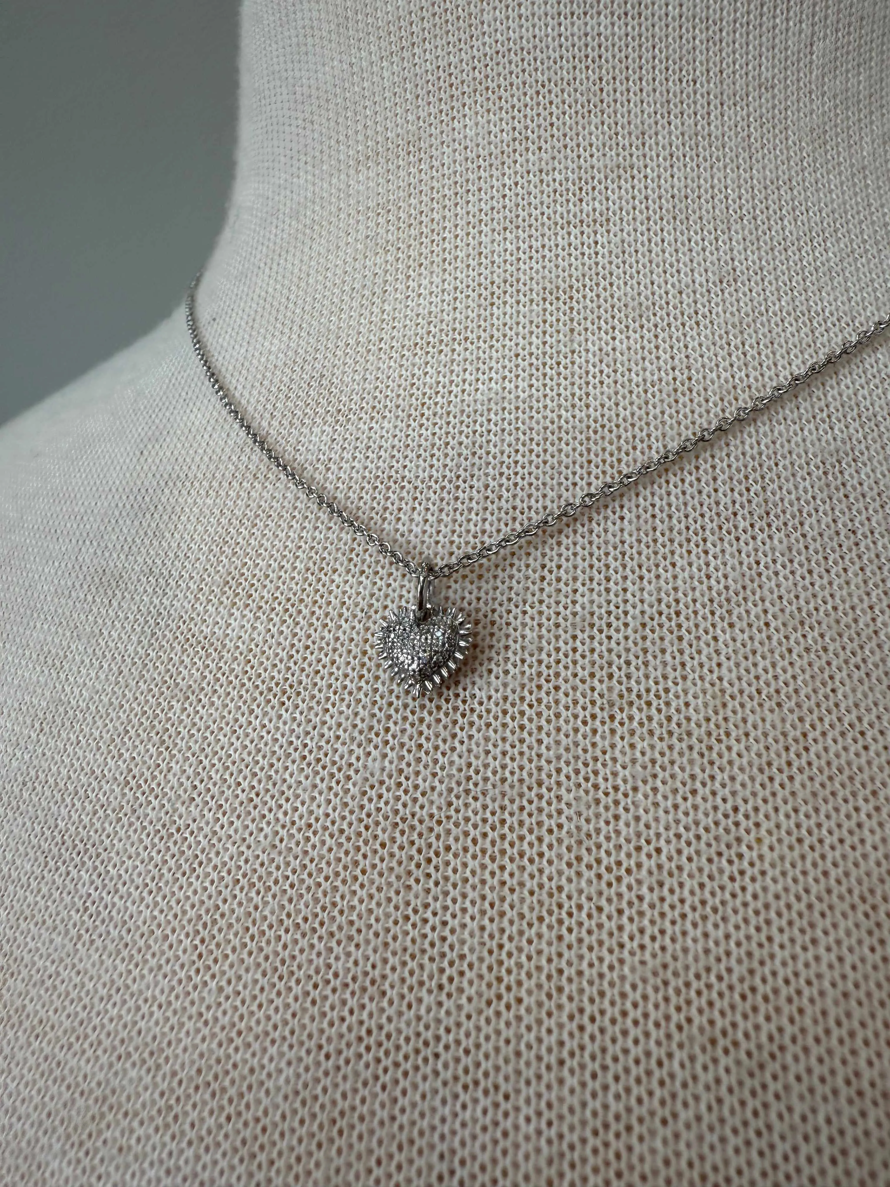 Spiked Heart Necklace