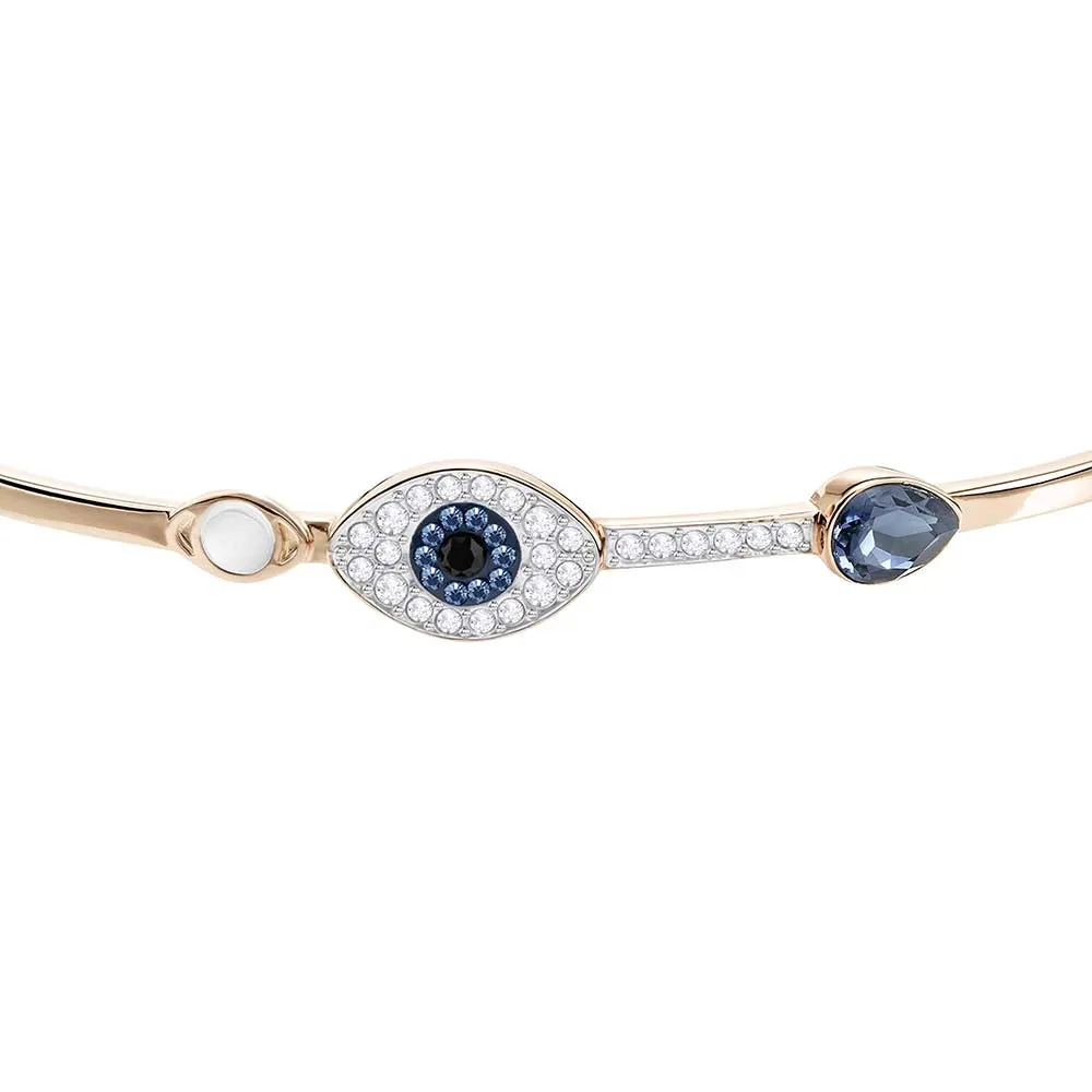 Swarovski Women's Gold Symbolic Evil Eye Crystal Bracelet - SV-5171991