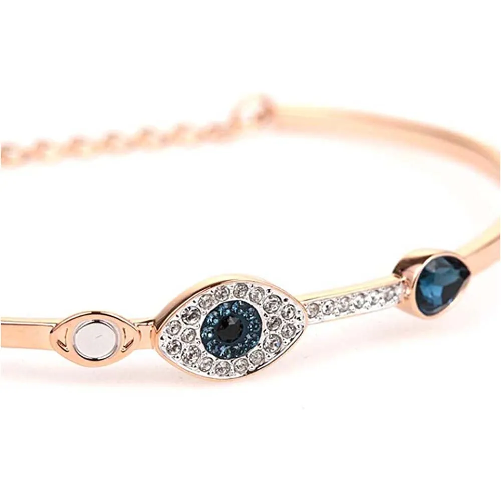 Swarovski Women's Gold Symbolic Evil Eye Crystal Bracelet - SV-5171991