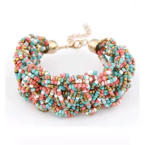 Tomtosh New Bohemia Retro Bracelet For Women Pure Handmade Bead Multicolor Charm Vintage Cuff Bracelets & Bangles Fine Jewelry