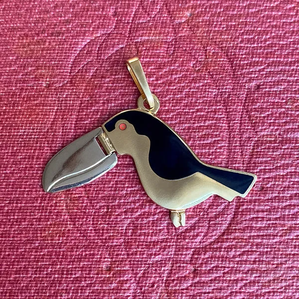 Vintage Toucan Necklace